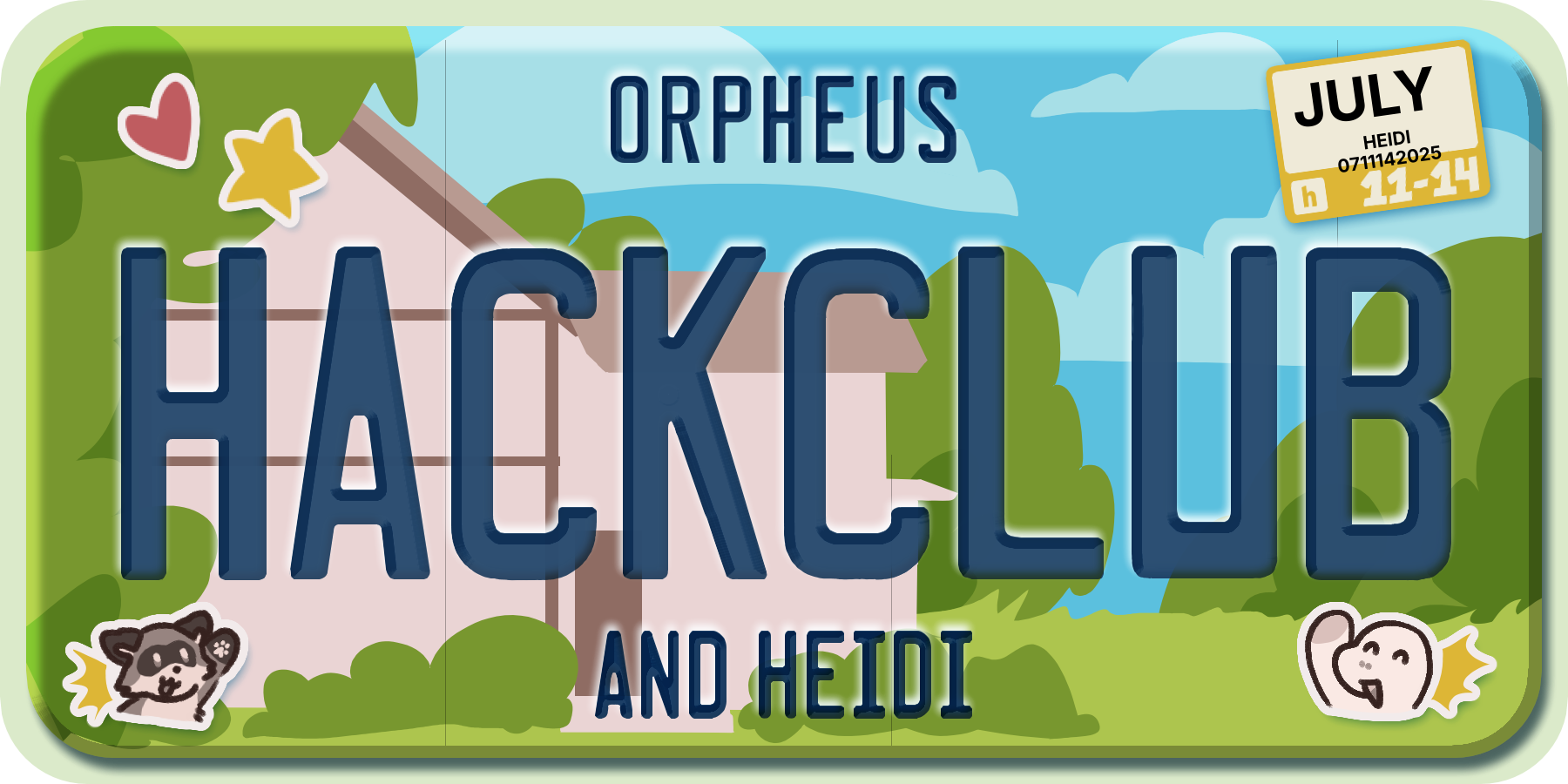 A drawing of a USA vanity plate with the name 