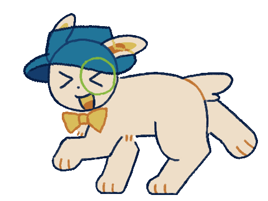 Bunnyguy walking around the globe